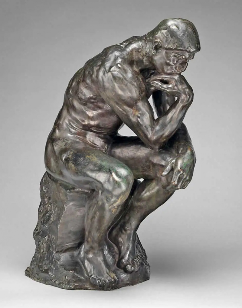  Gânditorul, Auguste Rodin, 1880. Sursa: Muzeul Metropolitan de Artă