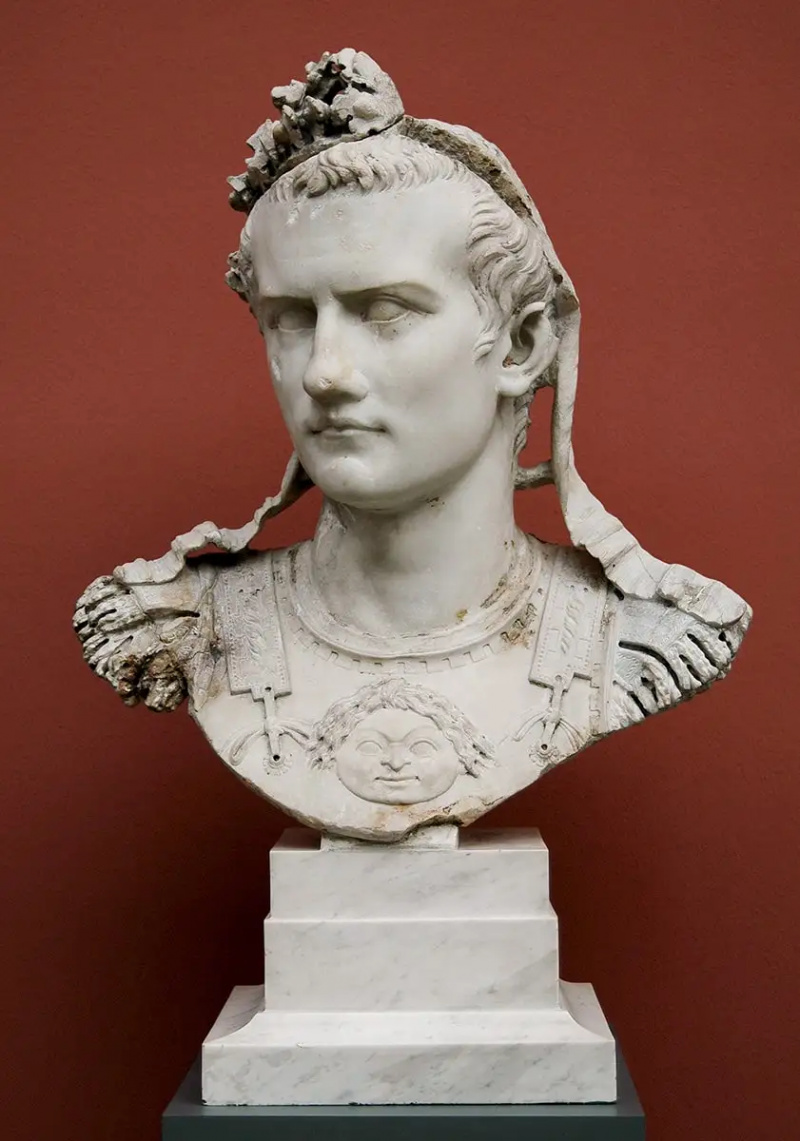   Caligula-Kürass-Büste des römischen Kaisers