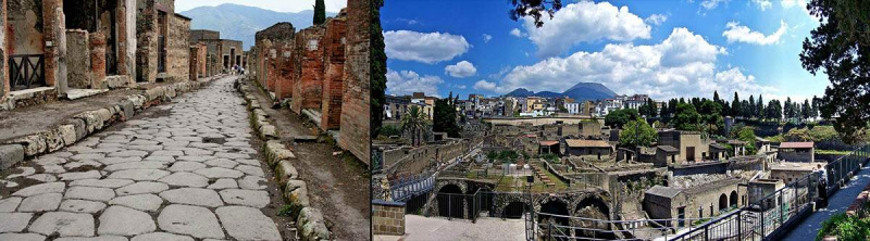 Herculaneum Pompei ruine situri arheologice fotografii