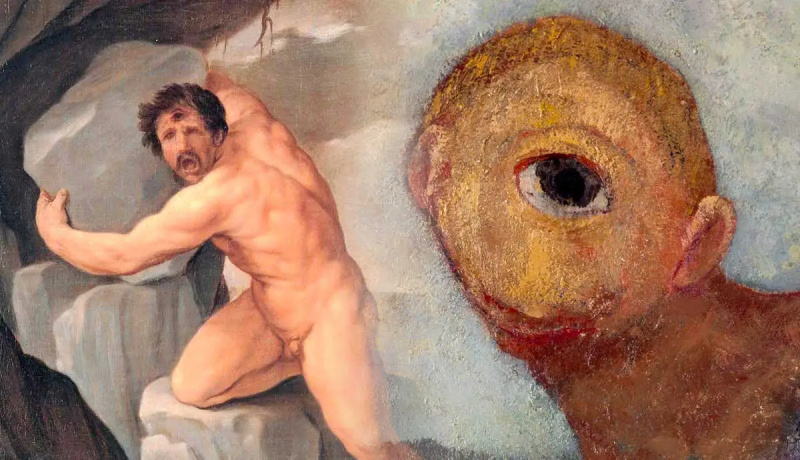   Polifem Cyklop Odyseusz