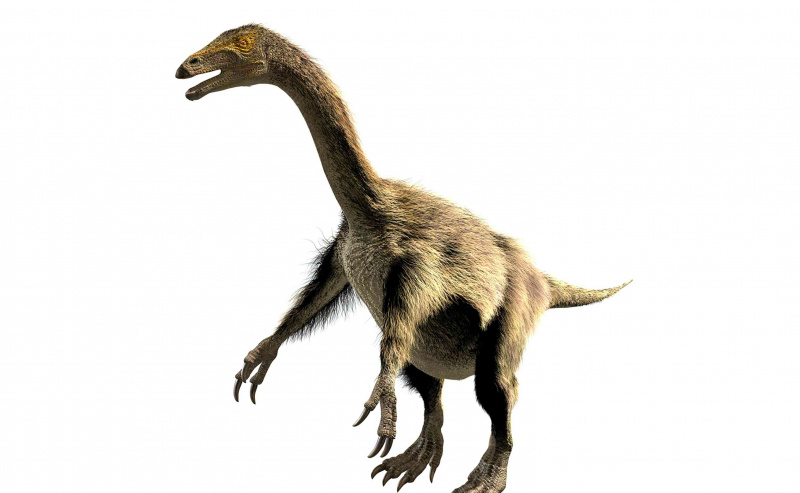 Model 3D nothronychus, dinozaur z Nowego Meksyku, który był roślinożernym kuzynem T. rex