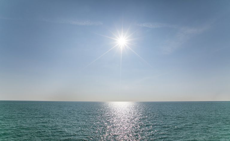 Vista panorâmica do oceano
