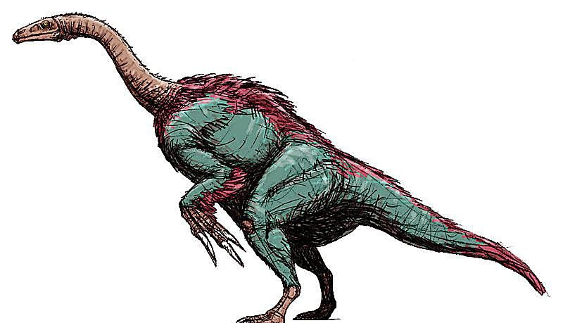 Illustrazione del dinosauro, suzhousaurus.