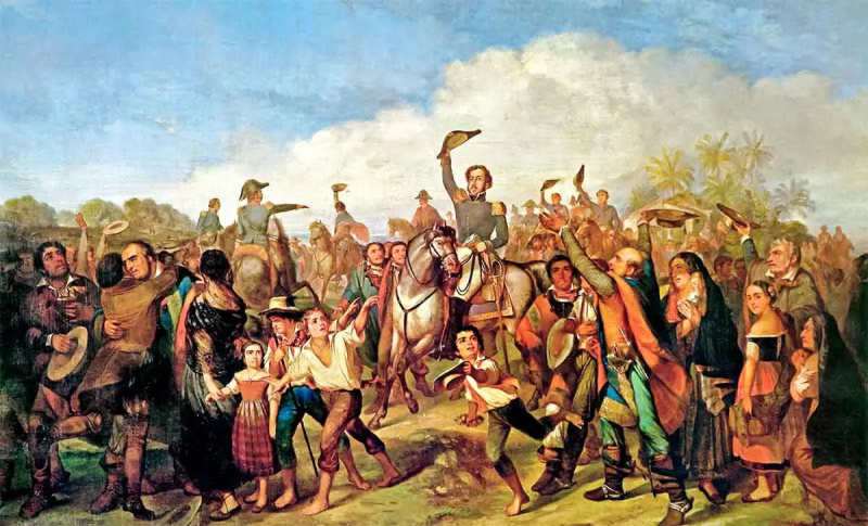 Brasilian itsenäisyysjulistus, Francois-Rene Moreaux, 1844