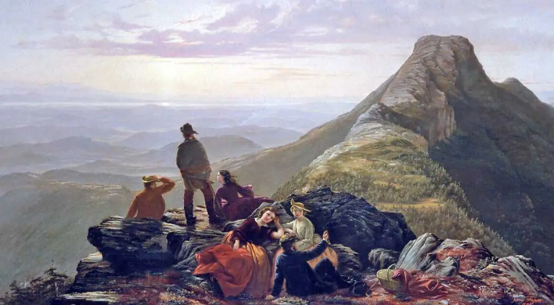   Spóźniona impreza na Mansfield Mountain, Jerome B. Thompson, 1856. Źródło: Metropolitan Museum of Art