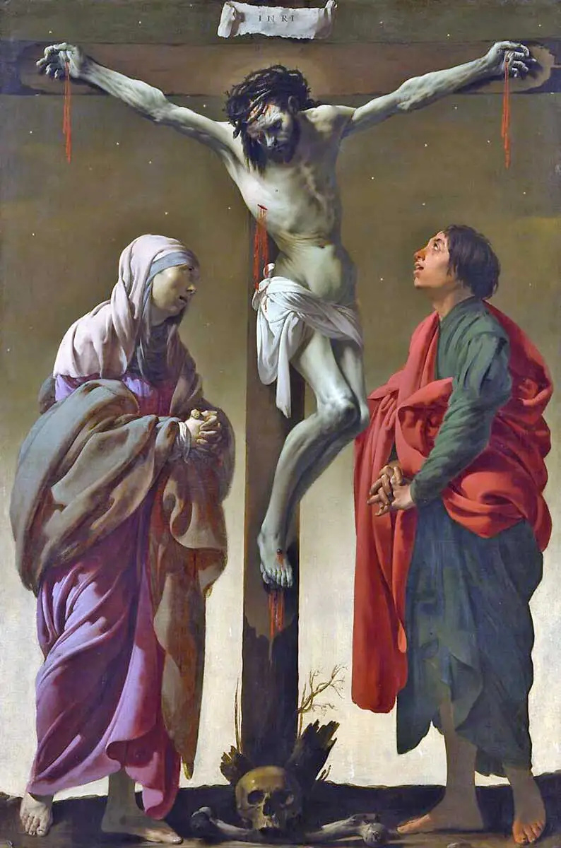  Raspeće s Djevicom i svetim Ivanom, Hendrick ter Bruggen, oko 1624.-5., preko The Met