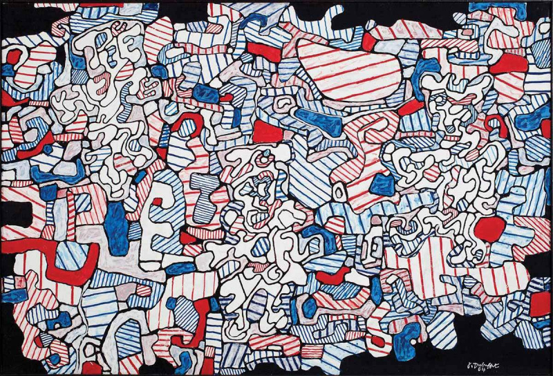 jean dubuffet skedaddle desen pictură