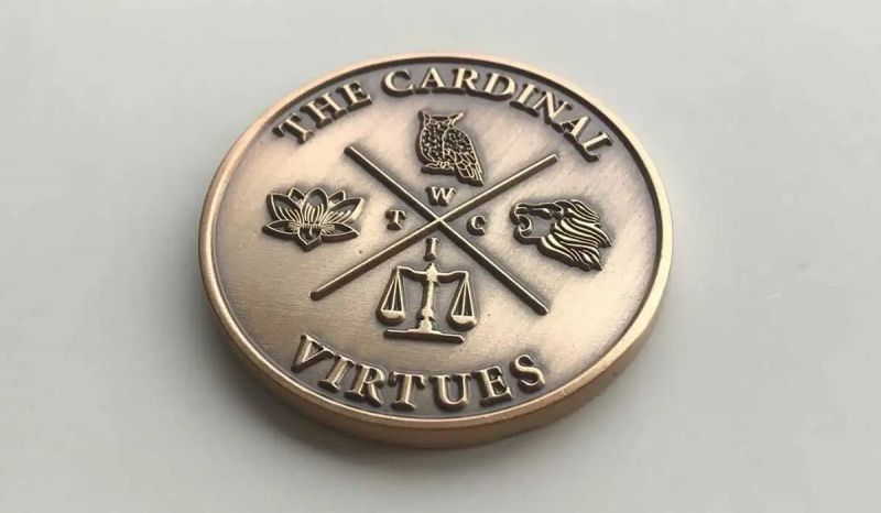   Stoicism Cardinal Virtues, prigodni novčić, Stoic Store UK