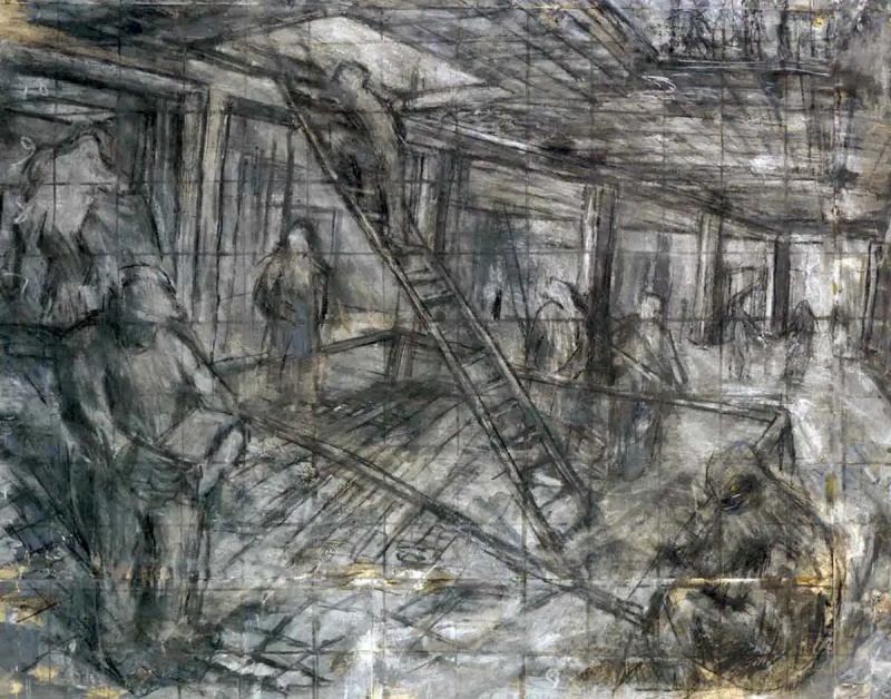 Staveniště Oxford Street Leon Kossoff 1952