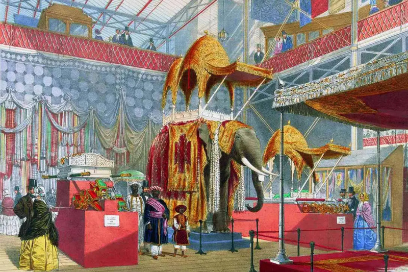 lieliska 1851. gada Indijas displeja izstāde