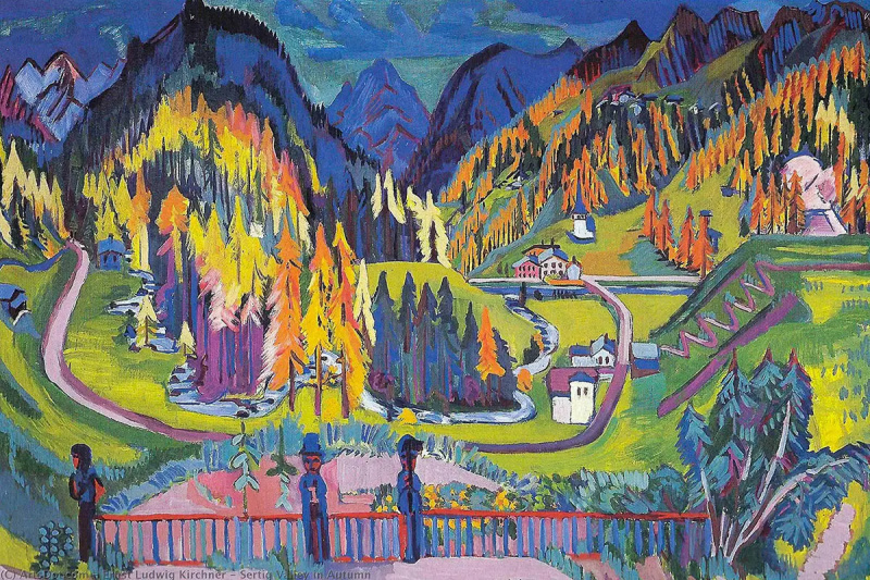   kirchner vallée du sertig peinture d'automne