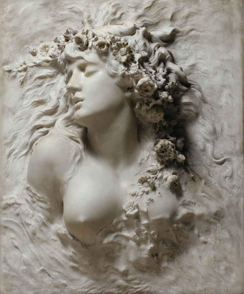 bernhardt ophélie sculpture 1880