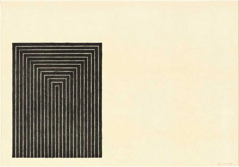 schwarze Serie 1 Frank Stella