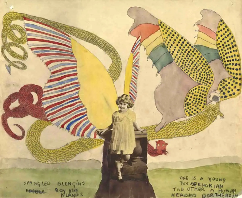   Henry Darger pictura blengins spangled