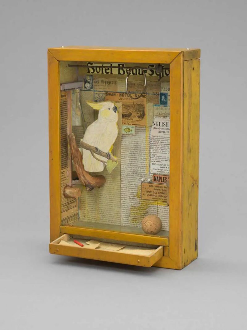   joseph cornell hotel beau sejour 1954 sculptură