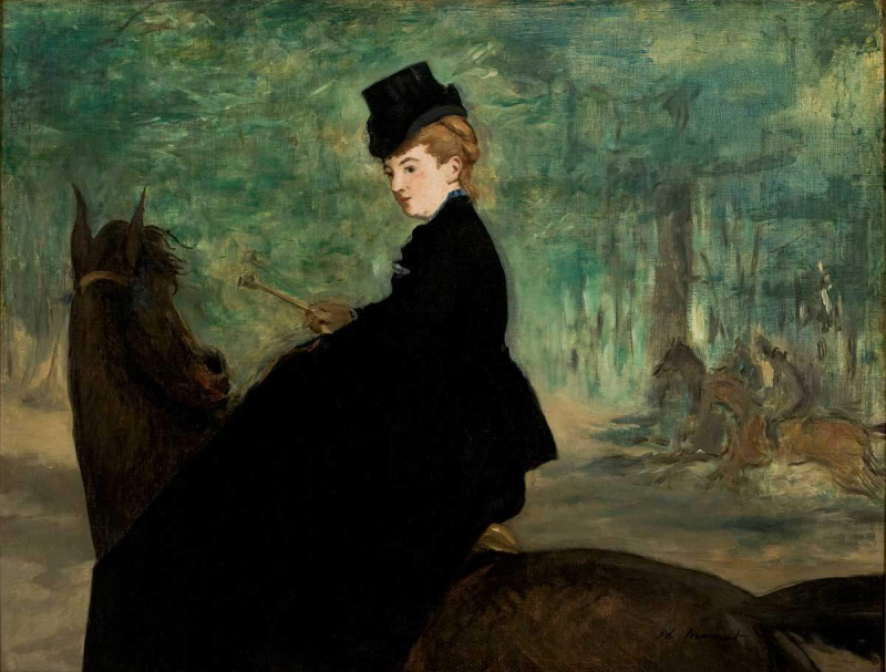 post impressionistinen amazon muotokuva marie lefebure edouard manet