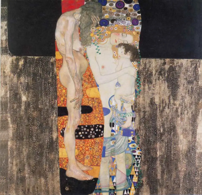   gustav Klimt trei vârste ale femeii