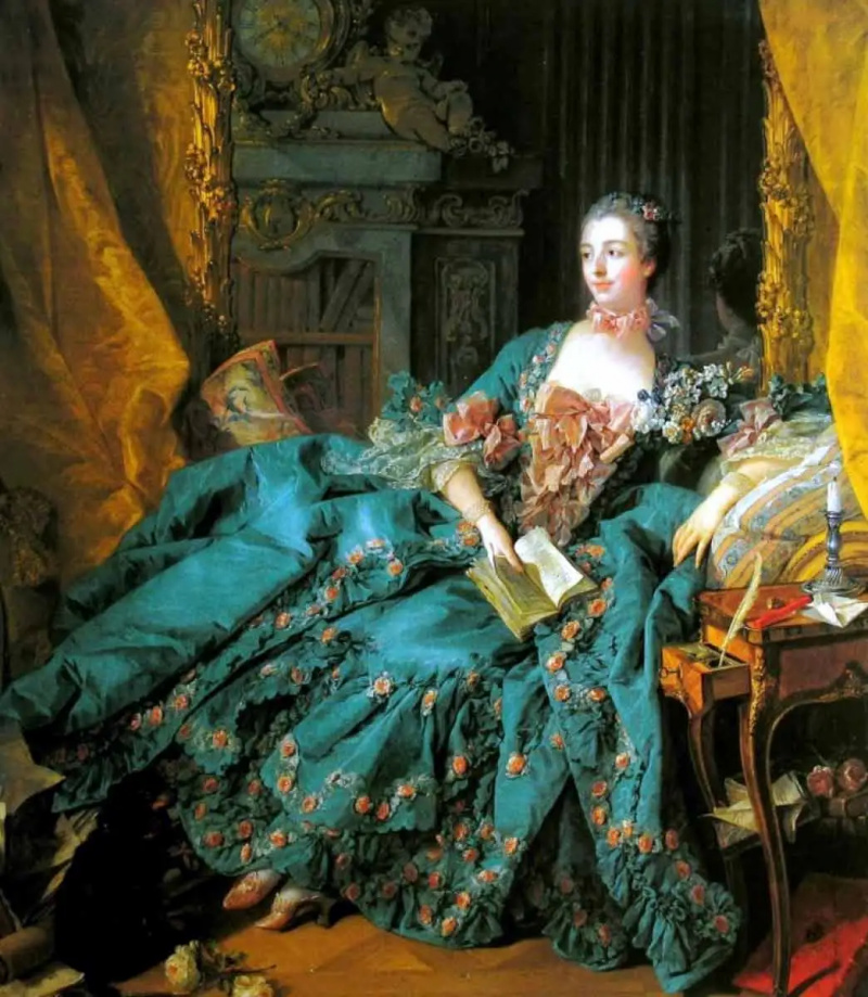   colorier les oeuvres d'art boucher pomadour