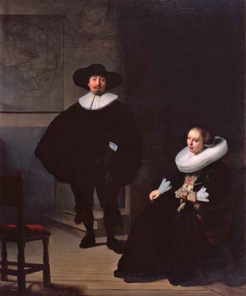 rembrandt lady gentleman pictură