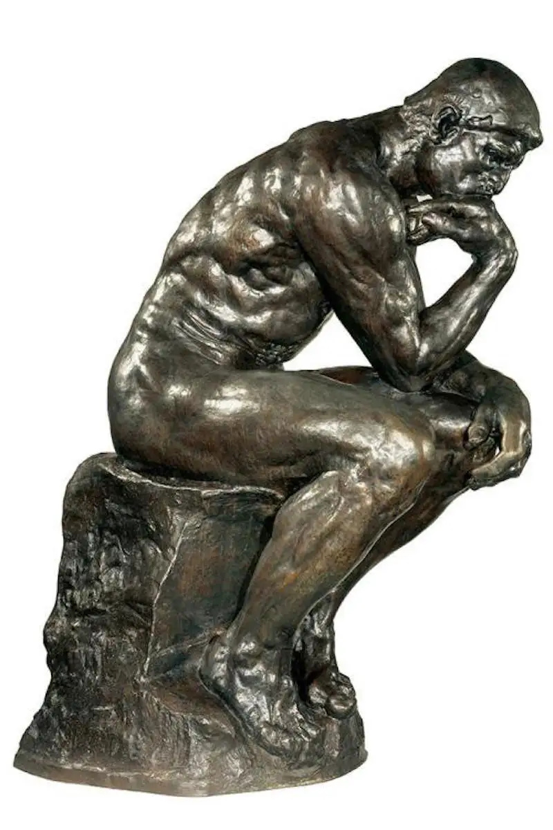 Auguste Rodin ajattelijan veistos