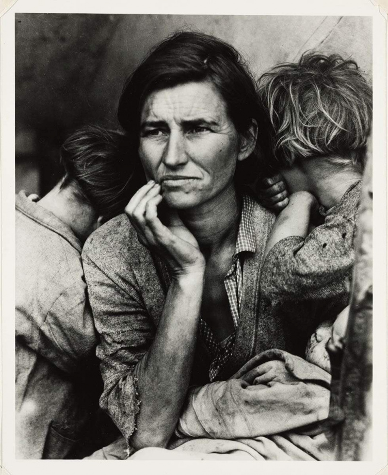 Dorothea Lange mamă migrantă fotografie