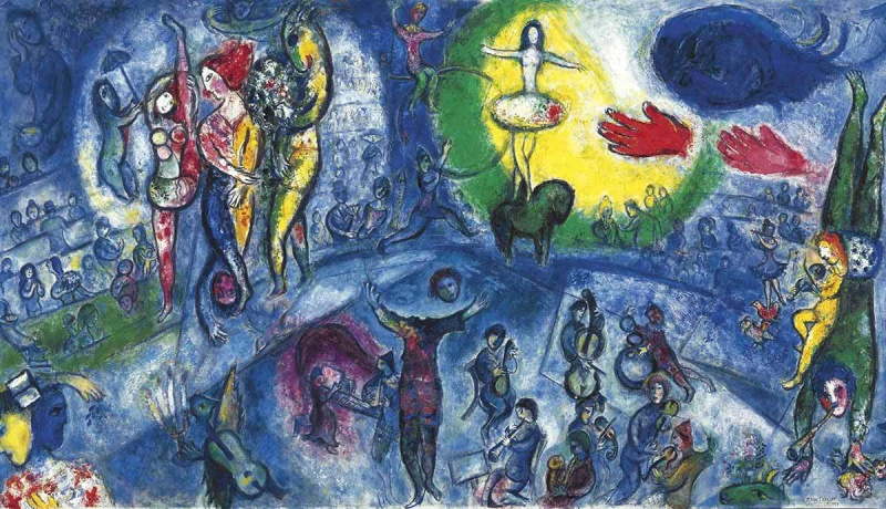 Marc Chagall, marele circ (le Grand Cirque), 1956