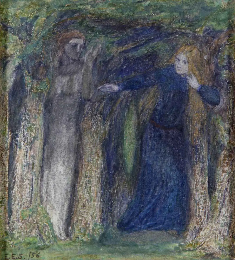elizabeth siddal preganjana lesena prerafaelitska risba