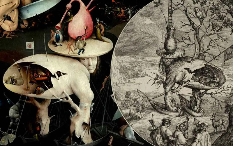 grădina deliciilor timpurii și arborele omului de hieronymus bosch
