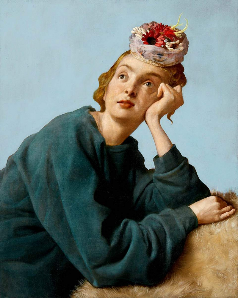 amerykański malarz currin penitent malarstwo