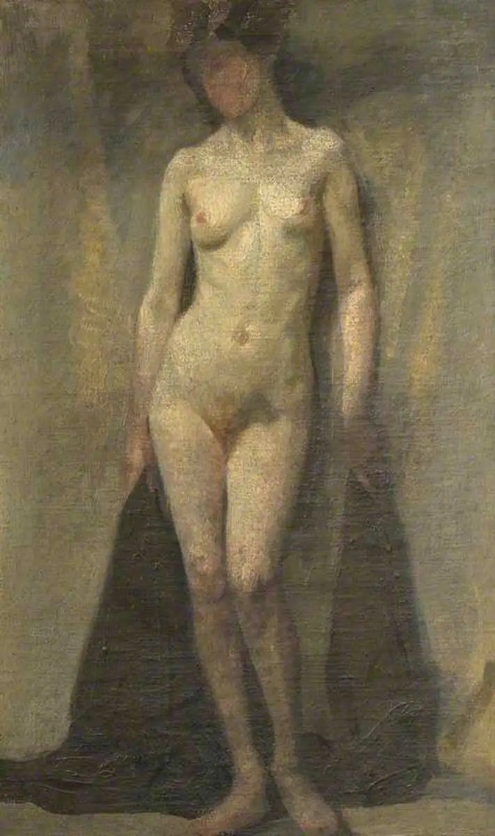   Dora Carrington nud feminin în picioare 1913