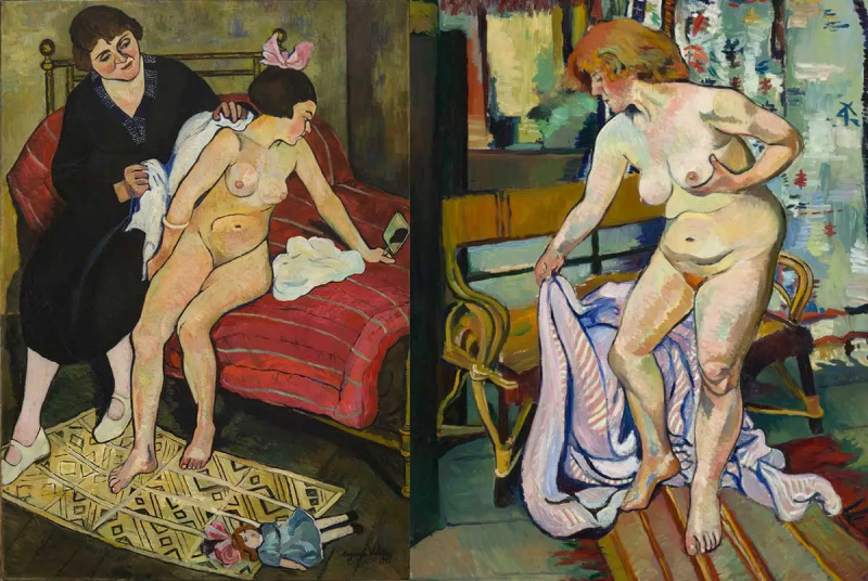   bambola abbandonata e drappeggio nudo suzanne valadon