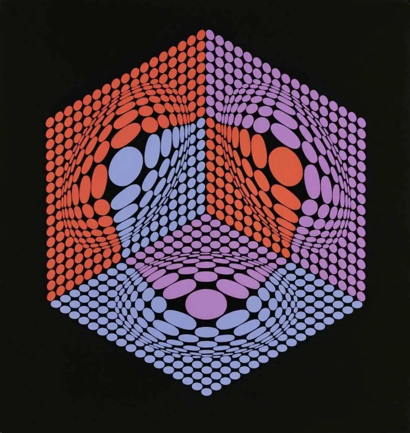 victor vasarely ot geometrinen maalaus 1945