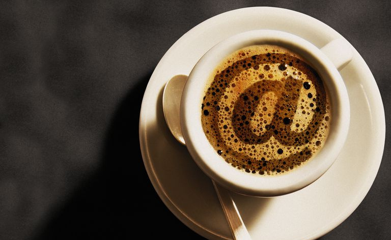 Kaffe Med At Sign