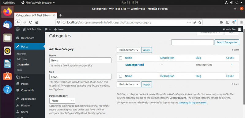 Tworzenie kategorii blogów na WordPress