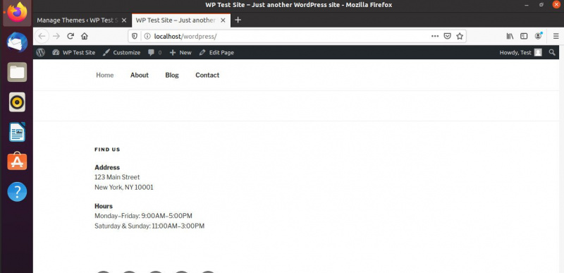 Stopka bloga na WordPressie