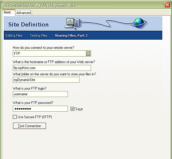 Dreamweaver opublikuje również Twoje pliki na żywo