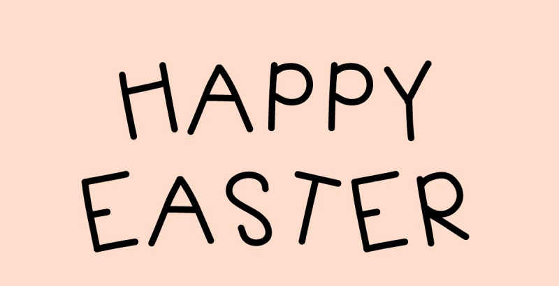 Felices Pascuas en fuente KB Jellybean