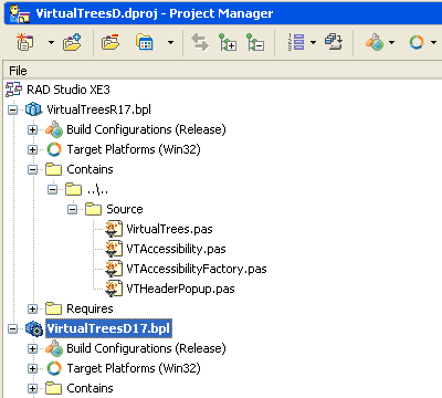 Virtuālais koka skats — instalējiet IDE