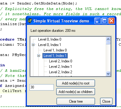 Virtuālais koka skats — Hello World piemērs