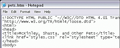 Koble CSS-stilarket til HTML-en din