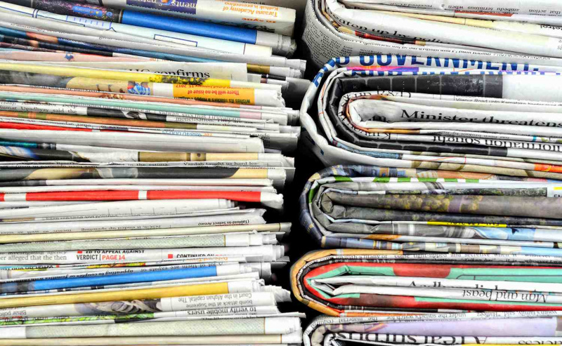 Zeitungsstapel