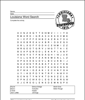 Louisiana Wordsearch
