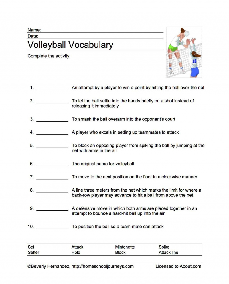 Volleyballvokabular