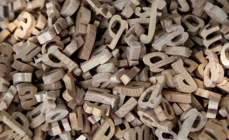 Blocchi di lettere dell