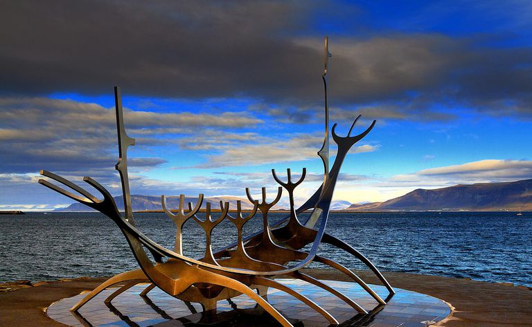 Sólfar (Sonnenreisende) Skulptur in Reykjavik