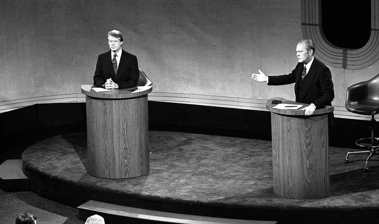 Debate entre Jimmy Carter y Gerald Ford.