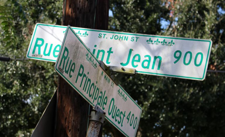 Plaques de rue en français, Lafayette, Louisiane
