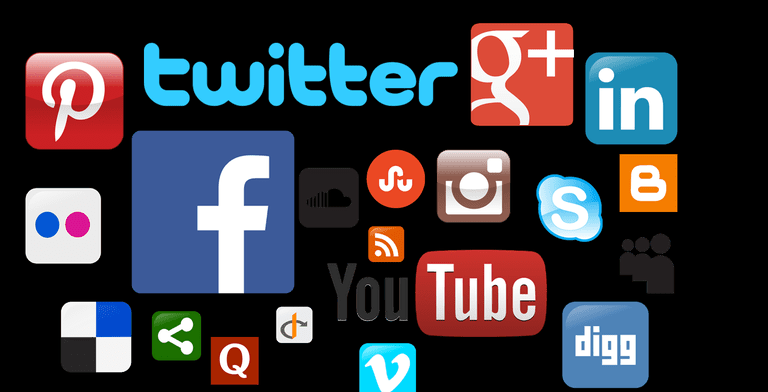 loghi dei social media