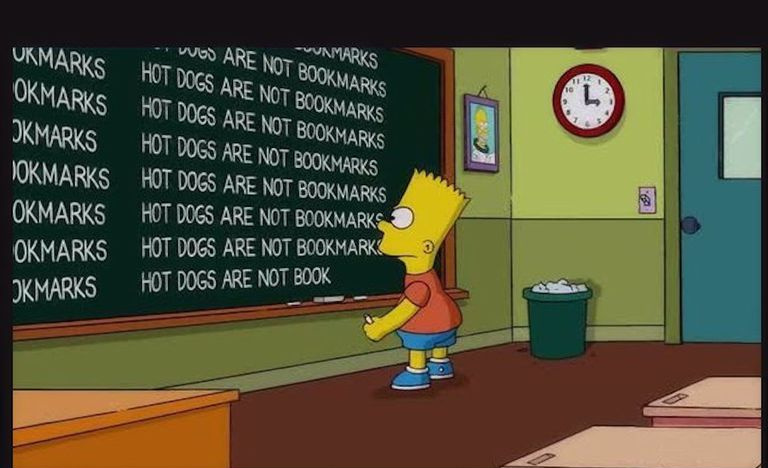 bart simpson escribiendo en la pizarra como castigo