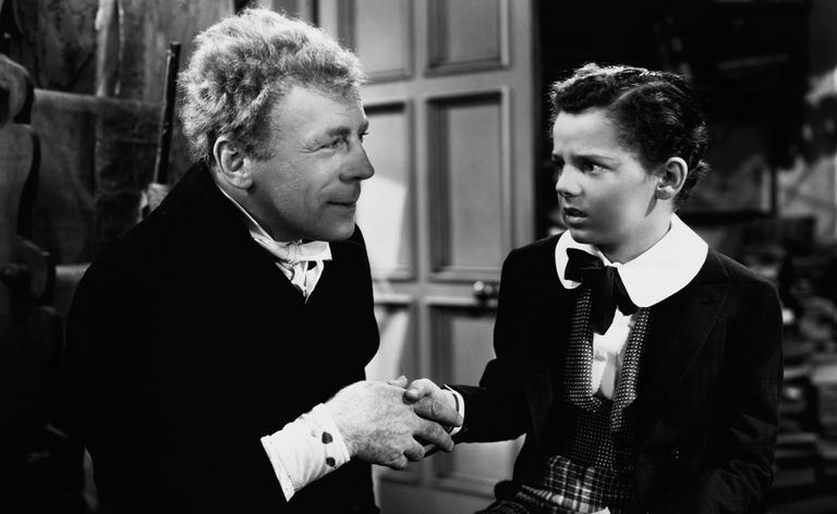 Roland Young jako Uriah Heep i Freddie Bartholomew jako dziecko David Copperfield